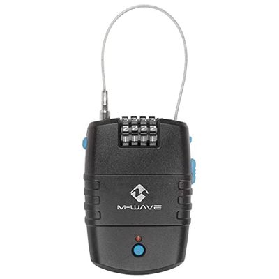 M-Wave - Fechadura de alarme Lock'n'Roll Alarm, preto, tamanho único