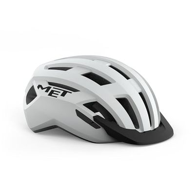 MET Helm All S(52-56), volwassenen, unisex, wit (road wit)