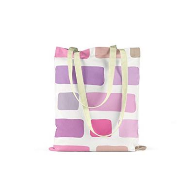 Bonamaison Printed Tote Bag, Reusable Grocery Bag, Shopping Bag, Machine Washable, Foldable, Canvas Cloth Bag with Handles, Size: 34x40 cm