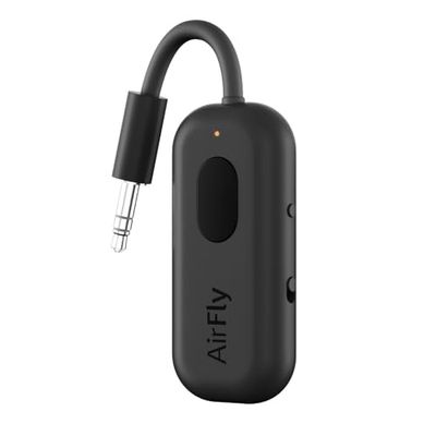 Twelve South AirFly Pro Transmetteur/récepteur Audio sans Fil Bluetooth pour jusqu'à 2 AirPods/écouteurs sans Fil à Utiliser avec n'importe Quelle Prise Audio 3,5 mm, Noir