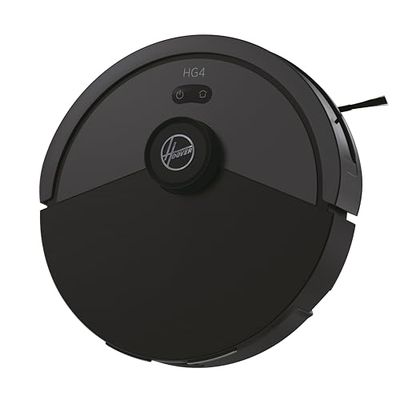 Hoover HG410D Robot Vacuum Cleaner Dry, Powerful 4000Pa Suction, All Floors, Laser Navigation, Obstacle Sensor, Charging Station, Connected, Programmable, HG4 Application Customizable