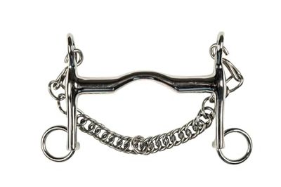 HKM Mors de bordure-9884 Argent 13,5 cm