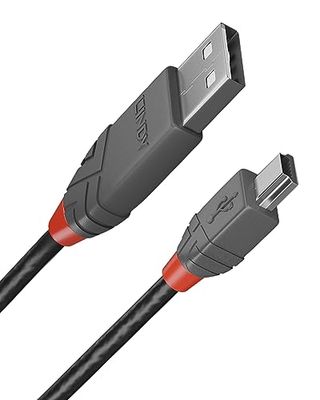 LINDY - Câble USB vers Micro USB 2.0 A/B, Anthra Line 0.5 Mètres, Câble avec Transfert de Données de 480Mbps| Compatible avec TV, Monitor, Tablet, Laptop, Camera | Câble de Charge| 10 Ans de Garantie