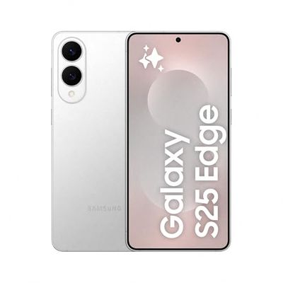Samsung Galaxy S25 Edge AI Smartphone, Galaxy AI, Android Smartphone, 12GB Memory, 512GB Storage, 200 MP Camera, Long Battery Life, Titanium Silver, 3 Year Samsung Extended Warranty (UK Version)