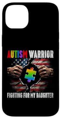 Raising My Hero Inspirational Autism Mom Puzzle Awareness Case for iPhone 14 Plus