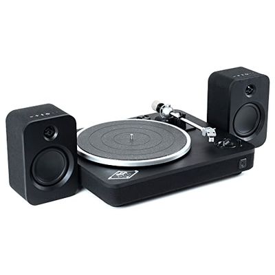 House of Marley Giradischi Bluetooth Stir It Up Wireless - Bambù Sostenibile, Registrazione da USB a PC/Mac + Speaker da Scaffale Bluetooth Get Together Duo Wireless e Sostenibili