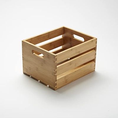 American Metalcraft WTBA20 Wooden Crate, Bamboo, 20"