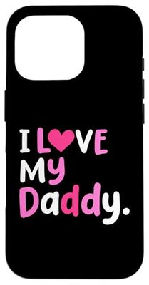 J'aime mon papa Le meilleur papa de tous les temps Fête des Pères Cool Kids Coque pour iPhone 16 Pro