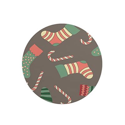 Questo Casa, Ronde digitaal bedrukte muismat, antislip onderkant, voor kantoor en thuis, diameter: 22 cm