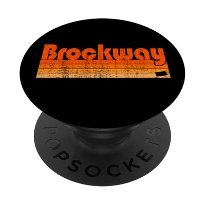 Estilo retro de los 80 en Brockway, Pensilvania PopSockets PopGrip Adhesivo
