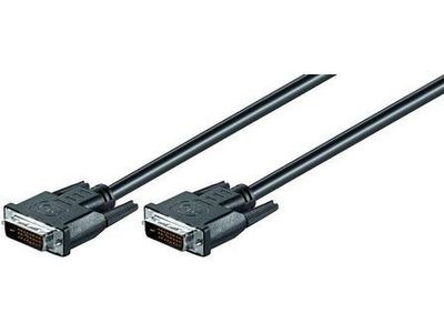 Goobay 93573 DVI-D Full HD Dual Link kabel, goudkleurig, 1,8 m lengte