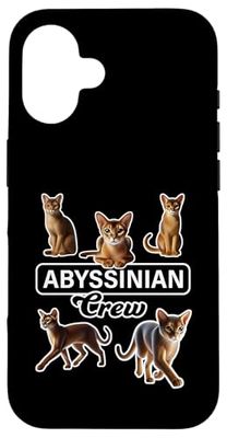 Abyssinian Cat Crew Case for iPhone 16