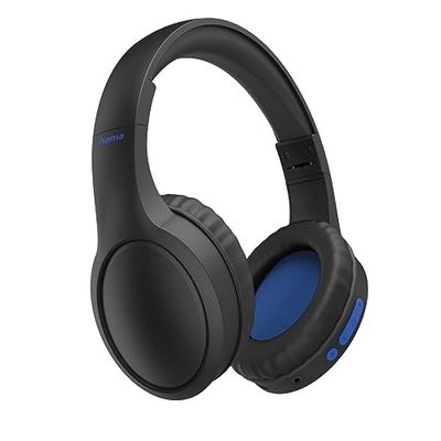 Hama Cuffie Bluetooth (Over Ear, cuffie ANC con cancellazione del rumore, batteria 23 h, cuscinetti auricolari, fascia imbottita, cuffie senza fili, cuffie Bluetooth con controllo vocale) nero