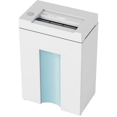 IDEAL 2265 Distruggidocumenti, livello di sicurezza P-2, taglio a strisce 4 mm, capacità 11 fogli, contenitore per rifiuti da 20 l, distrugge anche graffette e carte di credito