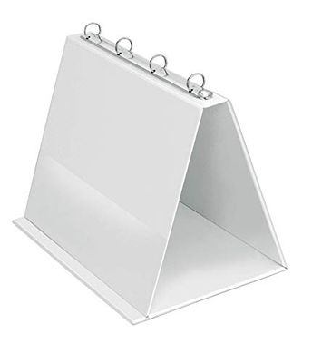 Veloflex 4101090 - Lavagna a fogli mobili A4, presentazione, lavagna a fogli mobili, raccoglitore ad anelli, in PVC, formato orizzontale, bianco, 1 pezzo