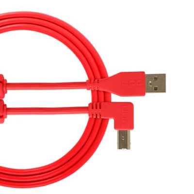 UDG U95004RD Cable USB 2.0 (A-B) - High-speed Audio Optimized USB 2.0 A-Male to B-Male cable, Red, 1 Metre. Compatible with any USB A-B devices