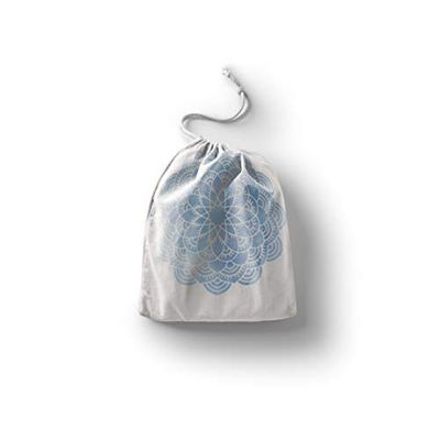 Bonamaison Imprimé Sacs de Coton avec Cordon, Sac D'Épicerie, Sac À Provisions, Réutilisables, Écologique, Pliable, Taille: 40x50 Cm