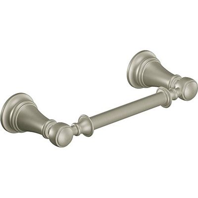 Moen YB8408BN Portarrollos de Papel higiénico de Doble Poste Giratorio, Níquel Cepillado