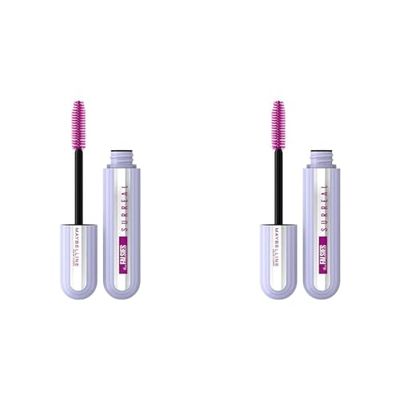 Maybelline Extension Mascara, Salon-Like Extension, Length & Volume, Long-Lasting 24H Buildable Formula, The Falsies Surreal, Black (Pack of 2)