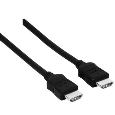 Hama HDMI-kabel (korg, HDMI-kontakt, sladd, 1080p, hög hastighet, 10,2 Gbps, 5 m) svart
