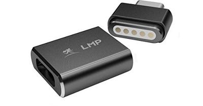 LMP 17219 - Adattatore di sicurezza magnetico per cavo di ricarica USB-C fino a 100W, Grigio (Space Gray)