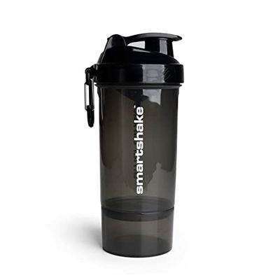 Smartshake 10581302 Original 2 Go One Shaker, zwart (Gunsmoke) shaker, 800 ml, 1 stuk