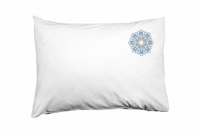Bona Basics, Taie d'oreiller décorative Décoration de la Maison pour canapé, cafétéria, Taille: 50x35 cm, Couleur: Blanc