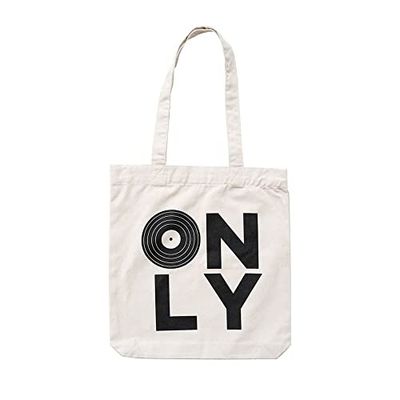 Grupo Erik Only Music Cotton Tote Bag - Cotton Shopping Bag - Eco Friendly - 14x15x4 inches | 37x39x10 cm - Canvas Bag - Cotton Bag - Gift Bag - Eco Friendly Gifts