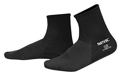 SEAC Prime, Chaussons de plongée en néoprène de 2 mm, doublées de Nylon