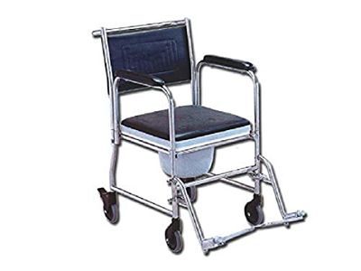 GIMA S.p.A FS-691S Commode Rolstoel Met Wielen - Roestvrij staal