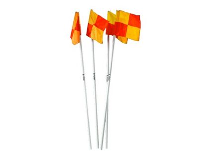 Mitre A9110 hörnflaggor (set med 4), vit, 15 tum