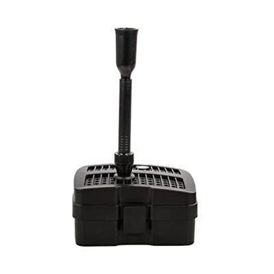 AquaForte GFU-2505 fonteinpomp + 5 W UV-C, vermogen 24 W, max. opvoerhoogte 1,6 M, max. debiet 1 m3 per uur, max. vijvergrootte 1,5 m3, 13/19/25 mm aansluiting, max. druk 2 bar, helder water
