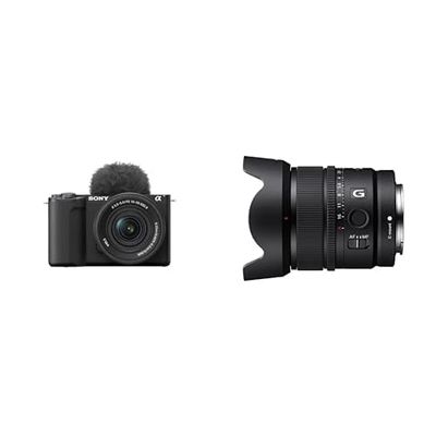 Sony ZV-E10 II K di Sony | Vlog camera APSC con lente intercambiabile 16-50mm II f/3.5-5.6 Power Zoom + Obiettivo SONY APS-C con attacco E-mount 15 mm F1.4 G