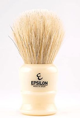 Epsilon Pennello da Barba con Cavallo Bianco Avorio 26 mm, Standard, Unico