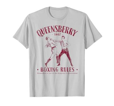 Maglietta vintage invecchiata da boxe, regole del Queensbury Boxing Maglietta