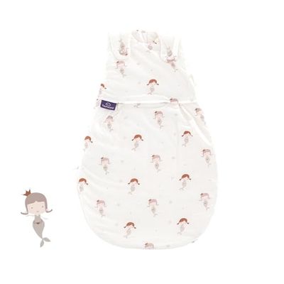 Traumeland Liebeskind Babyslaapzak Mermaid, ademende babyslaapzak, 2,5 TOG, meegroeiende slaapzak voor zomer en winter, Öko-Tex 100 gecertificeerd, vanaf 0 maanden