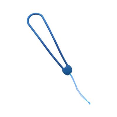 Correa de muñeca de Silicona para teléfono móvil, Eslinga de Silicona de Color Correa Duradera y elástica para teléfono móvil, Llavero, Cartera, Mini cámaras, Insignia, MP3 - Azul