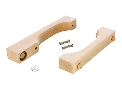 eliga Set di maniglie con chiusura magnetica per porte in vetro