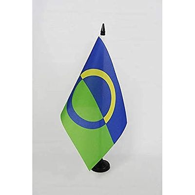 Võros tafelvlag van Estland 21x14cm - KLEINE Voro KANTOORVLAG 14 x 21 cm - AZ VLAG