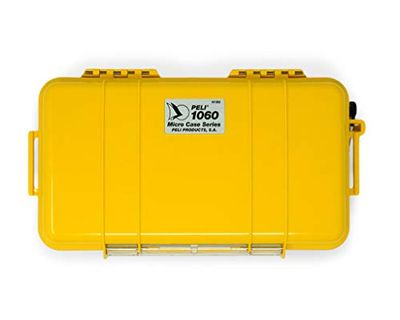 Peli 1060 Waterdicht Doosje Om Mo1L, Sd-Kaarten, Ipod E.A. Waardevolle Spullen In Te Bewaren Tijden Outdoor Activiteiten, Ip67 Waterdicht, Capaciteit: 1,3L, Gemaakt In De Vs, Kleur: Kleur: Geel/Zwart