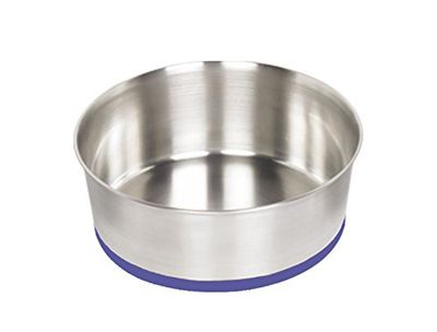 Nobby Heavy Bol en Acier Inoxydable, Antidérapant, Ø 21cm, 1,90 L