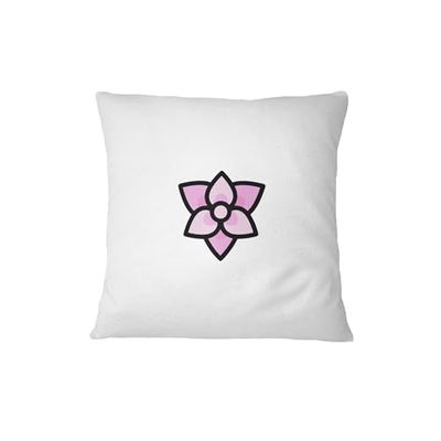 Bona Basics, Dekorativt kuddfodral, Dekorativt örngott, Heminredning, för Soffa, Kafé, Storlek: 60x60 Cm, Färg: Vit