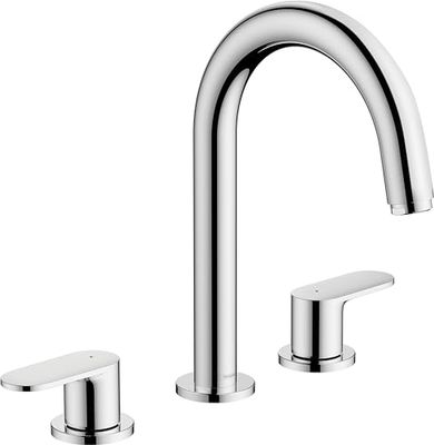 hansgrohe Vernis Blend Mezclador de lavabo de 3 agujeros con vaciador automático, cromo, 71553000