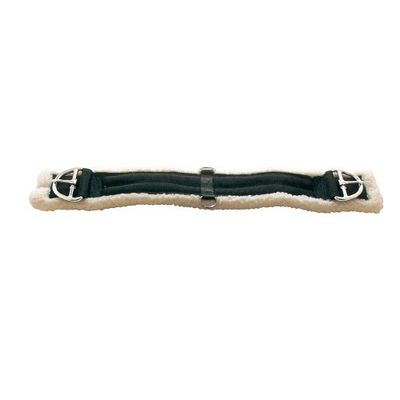 PFIFF Pas podsiodłowy westernowy z futerkiem, czarny, 75 cm, 005260-60-75