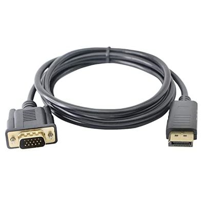 Brightium 1920x1080 hane till VGA-hanadapter, kompatibel med VGA-skärmar, projektorer och -skärmar.