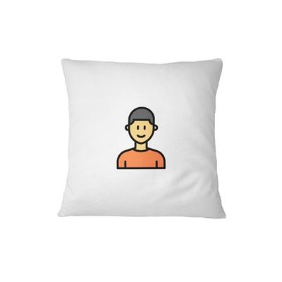 Bona Basics Federa Decorativa, Poliestere, Bianco, 60 x 60 cm