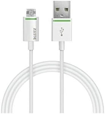 Rexel Leitz 62160001 Câble Micro USB réversible 1 M Blanc
