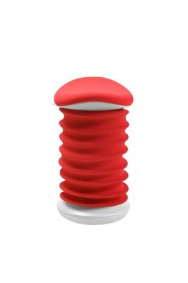 TOPSTAR Sitness Tabouret Dynamique certifié 4D AGR Blanc Papyrus Rouge Corail – Tabouret de Bureau Ergonomique – Hauteur réglable – Renforce Le Dos – Soulage Les disques intervertébraux