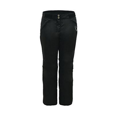 Dare 2b Impede Waterproof And Breathable Insulated Ski Pants, Salopette Donna, Nero, Taglia 20