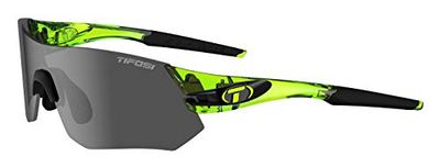 Tifosi Tsali Interchangeable Lens Sunglasses: Crystal NEON Green, S to M